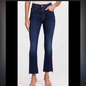 Mother the insider crop fray jeans